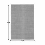 Argos Home herringbone grey cotton flatweave rug 120x170cm (British brand)