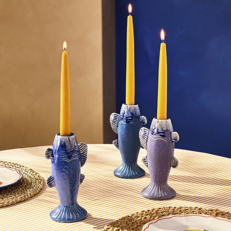 Argos Home fish candle holders set of 3, imported from the UK