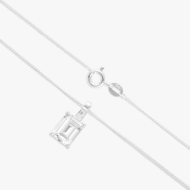 Revere cubic zirconia pendant necklace 46cm, UK version