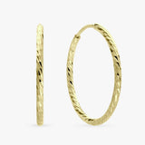 Revere diamond cut sleeper hoop earrings 1.5mm, imported from the UK