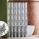 Argos Habitat Monochrome Floral Antibacterial Shower Curtain - Black & White, 180 x 180cm- Buy online at McGrocer