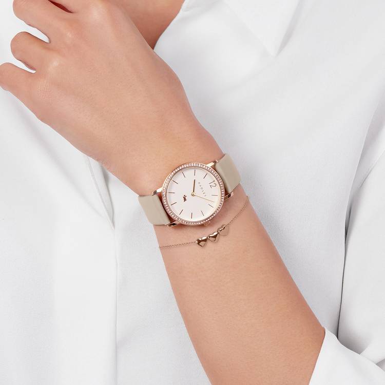 Radley watch set porcini leather strap, imported from the UK