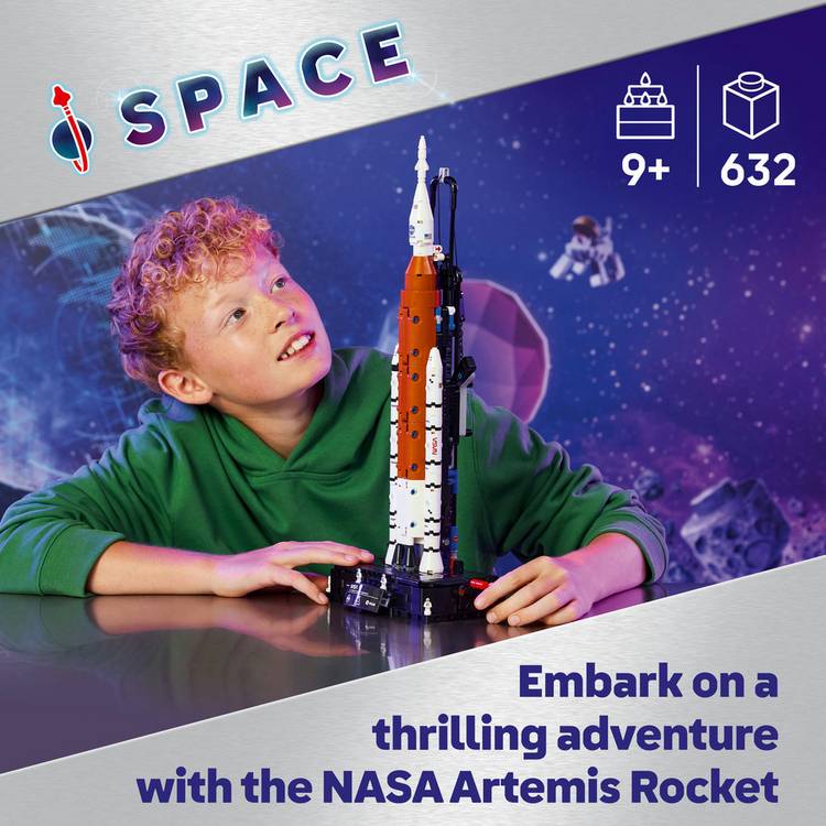 LEGO Technic NASA Artemis space launch system rocket, UK version