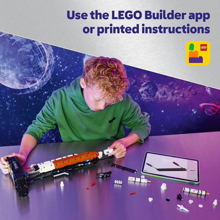 LEGO Technic NASA Artemis space launch system rocket, UK version