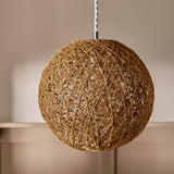 Argos Home natural hemp ball easy fit lampshade 24.5cm (British brand)