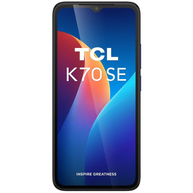 TCL K70 SE mobile phone Indigo Black 64GB, imported from the UK
