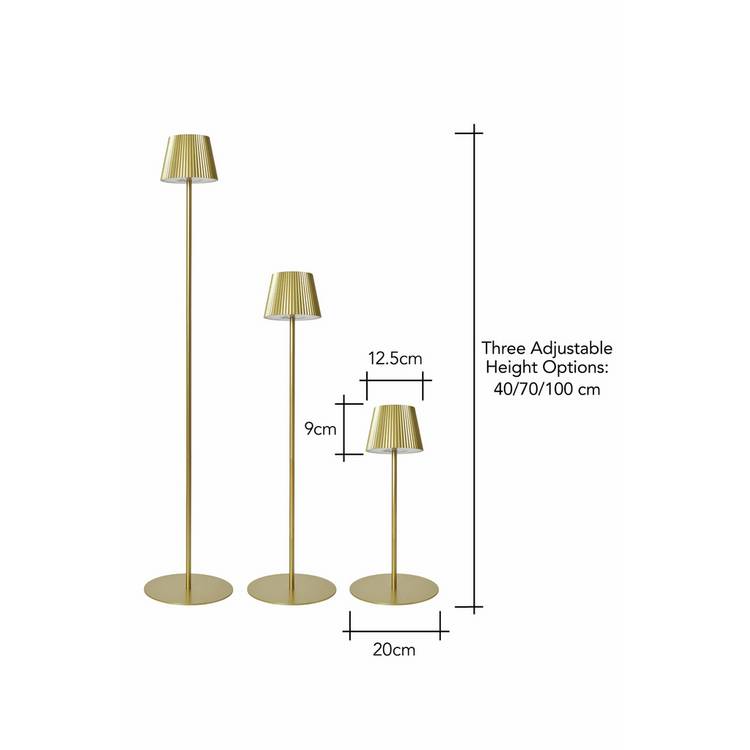 BHS floor lamp gold H100cm, UK version