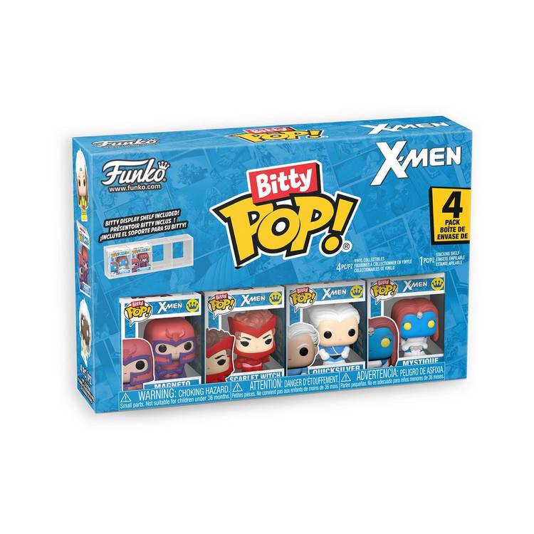 Marvel Bitty POP X-Men 4 pack, imported from the UK