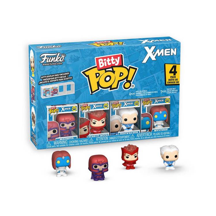Marvel Bitty POP X-Men 4 pack, imported from the UK