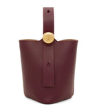 LOEWE Mini Leather Pebble Bucket Bag