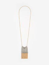 Next Mint Velvet Gold Tone Mixed Metal Fringe Necklace- Buy online at McGrocer