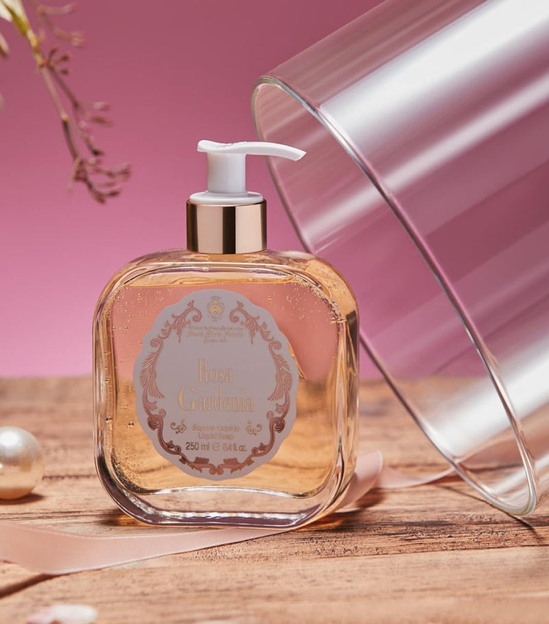 Santa Maria Novella Rosa Gardenia liquid soap 250ml, imported from the UK