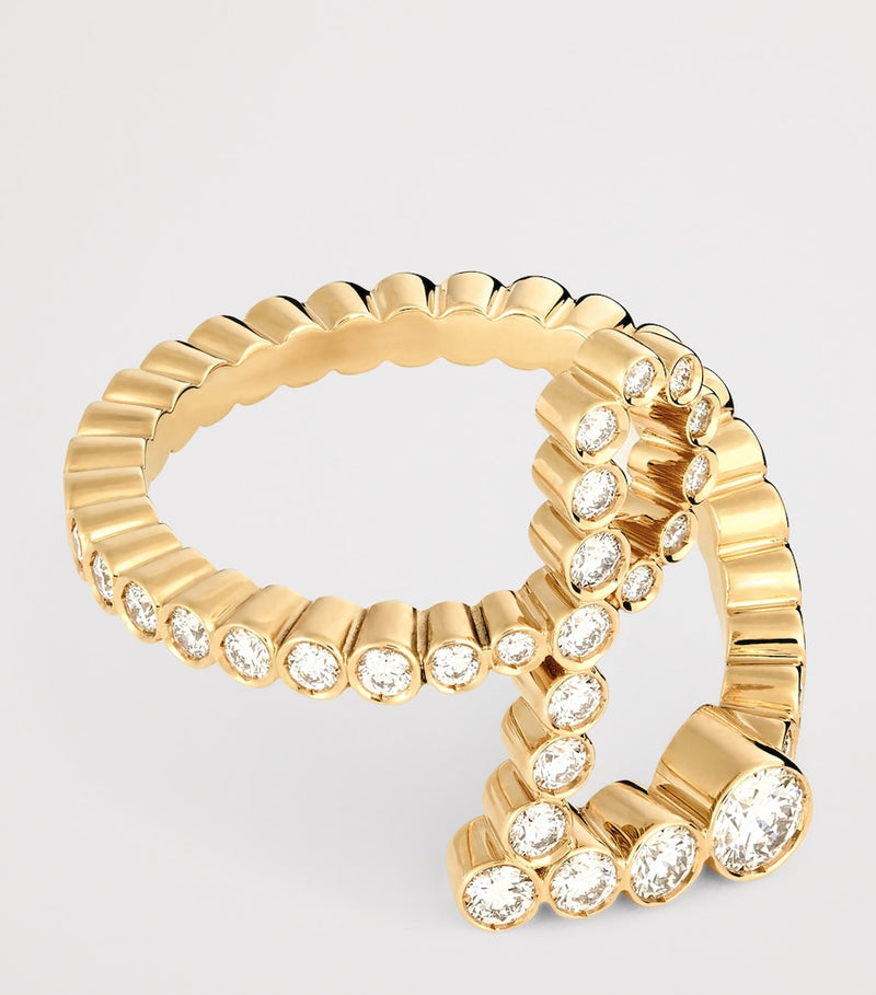 Sophie Bille Brahe L ring 18kt yellow gold diamonds - British product