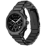 Armani Exchange Sync watch stainless steel bracelet black dial (British brand)