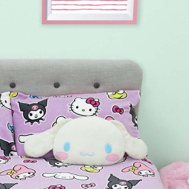 Hello Kitty Cinnamoroll cushion plush 33x40cm (British brand)