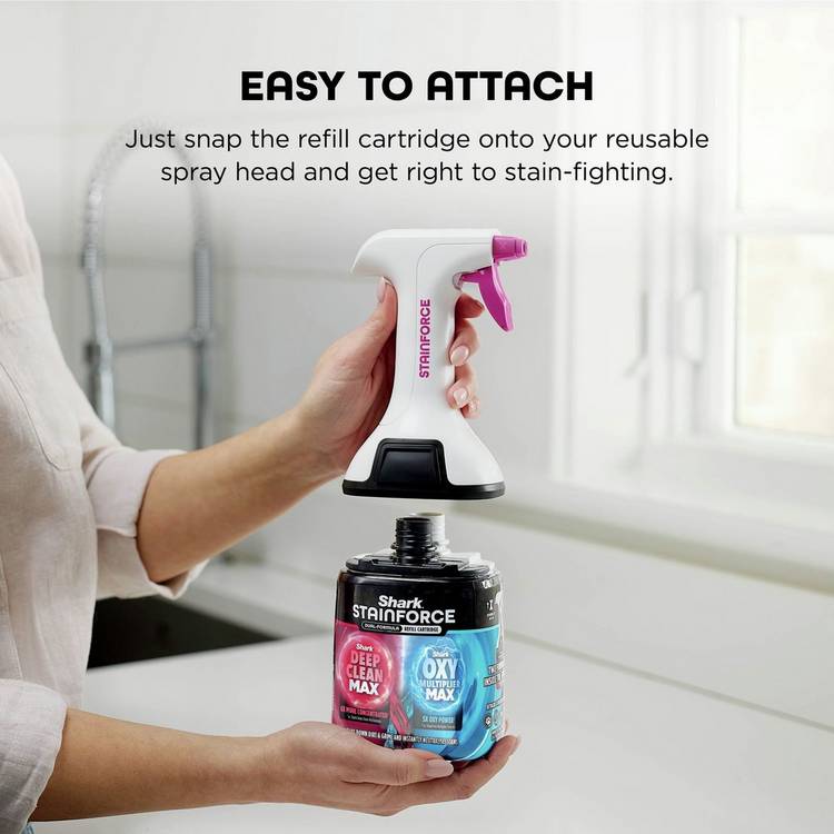 Shark StainForce 500ml dual formula cleaning solution 2-pack - British product