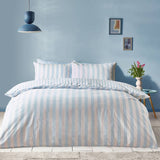 Sassy B stripe tease blue bedding set single (British brand)