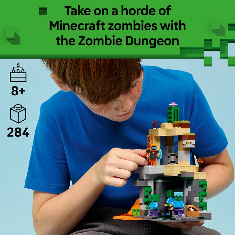 LEGO Minecraft Zombie Dungeon building toy 284 pieces (British brand)