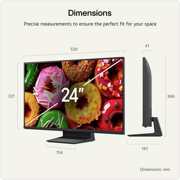 LG 24 inch Smart Full HD LED TV, UK version