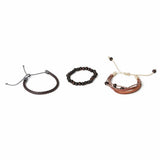 Argos Uncommon Souls Brown Bead and Leather Bracelet Set- Buy online at McGrocer