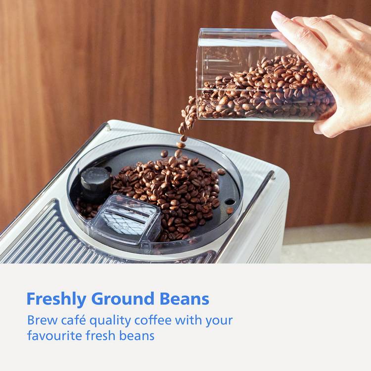 Philips Cafe Aromis 8000 Series silver bean to cup coffee machine (British brand)