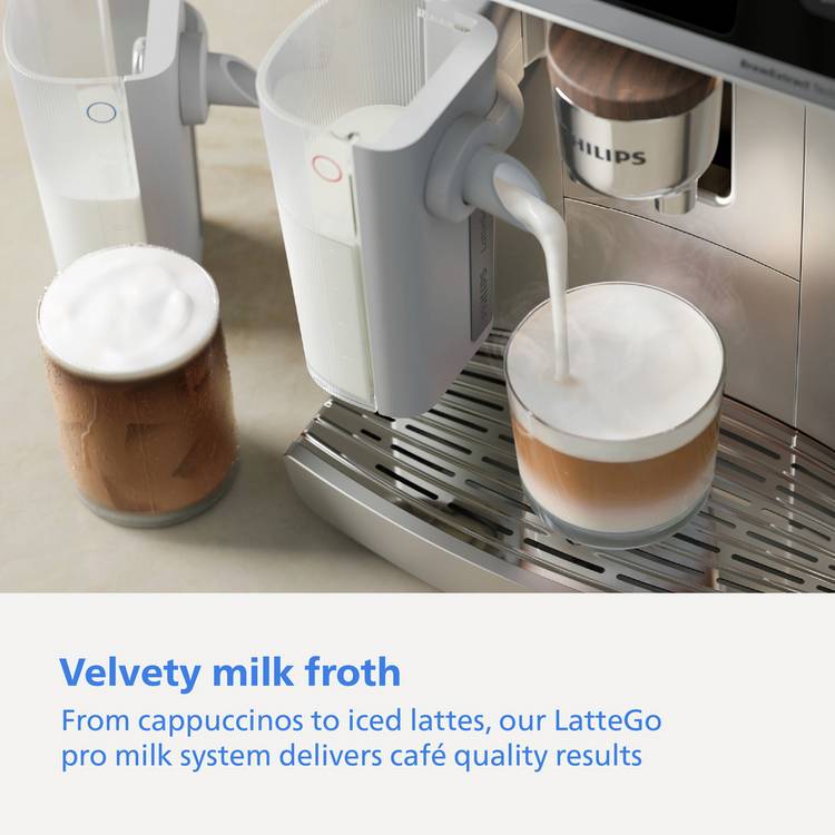 Philips Cafe Aromis 8000 Series silver bean to cup coffee machine (British brand)