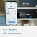 Philips Cafe Aromis 8000 Series silver bean to cup coffee machine (British brand)