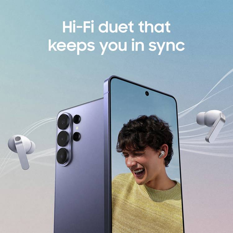 Samsung Galaxy Buds4 Pro true wireless earbuds white, imported from the UK