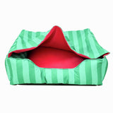 Argos Rosewood Green & Pink Happy Dog Hideout Dog Bed Canopy H35 x W70 x D70cm- Buy online at McGrocer