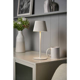 BHS rechargeable LED table lamp white, UK version