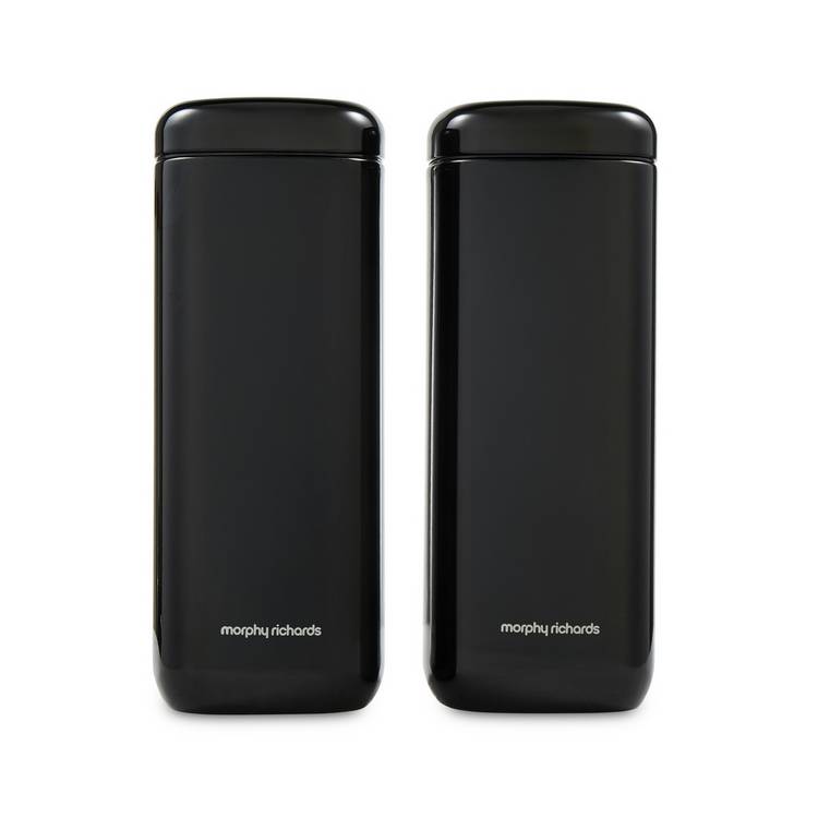 Morphy Richards storage canister set black large (British brand)