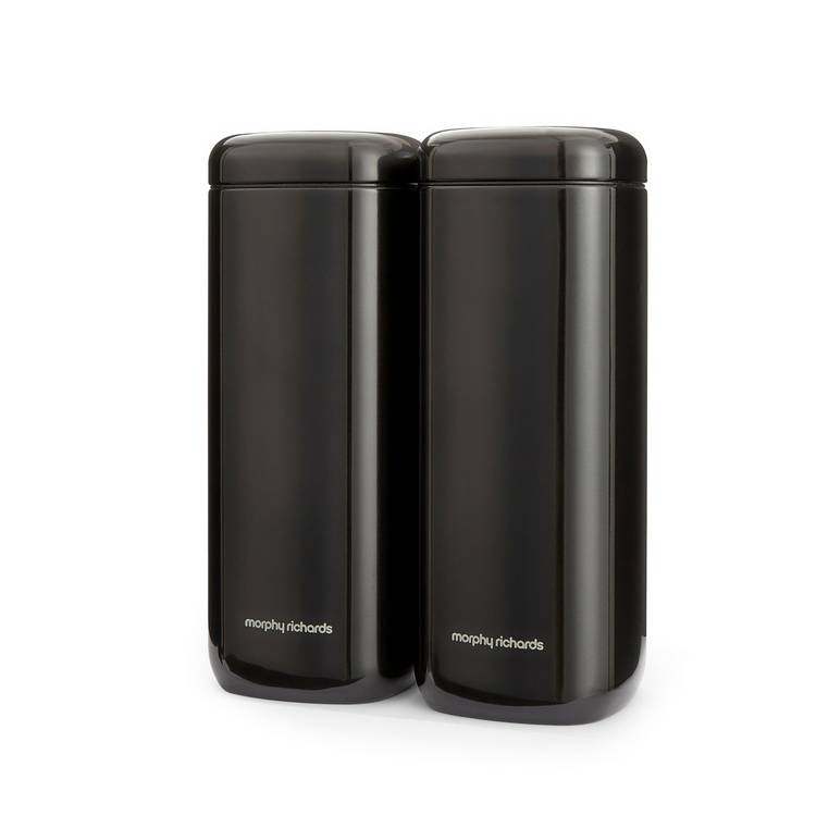 Morphy Richards storage canister set black large (British brand)