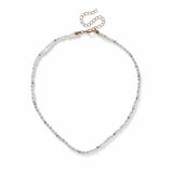Freedom gold and pearl thin necklace 45cm - British product