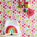 Argos Ohpopsi Pop Hearts Tutti Frutti Multicolour Wallpaper 50cm x 10m- Buy online at McGrocer