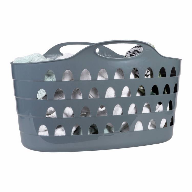 Strata laundry basket storm grey 52L - British product