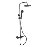 DEVA Essentials Shower matte black 200mm overhead - British product