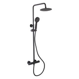 Costco UK DEVA Essentials Shower with Fixed Head and Handset Matte Black 200mm Overhead Diverter Shower- Buy online at McGrocer