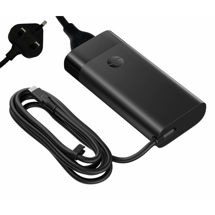 HP 140W USB-C laptop charger, imported from the UK