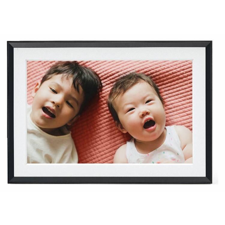 AURA Carver Mat black digital photo frame 10.1 inch, UK version