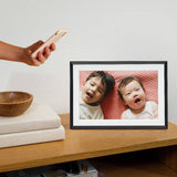 AURA Carver Mat black digital photo frame 10.1 inch, UK version
