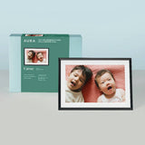 AURA Carver Mat black digital photo frame 10.1 inch, UK version