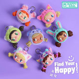 Happy Haul Sour Pout vinyl plush clip-on animal hat, UK version
