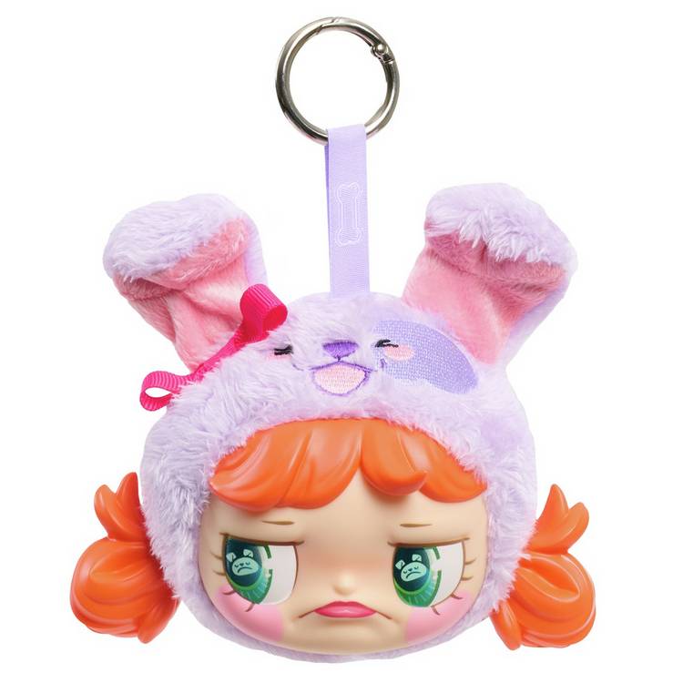 Happy Haul Sour Pout vinyl plush clip-on animal hat, UK version