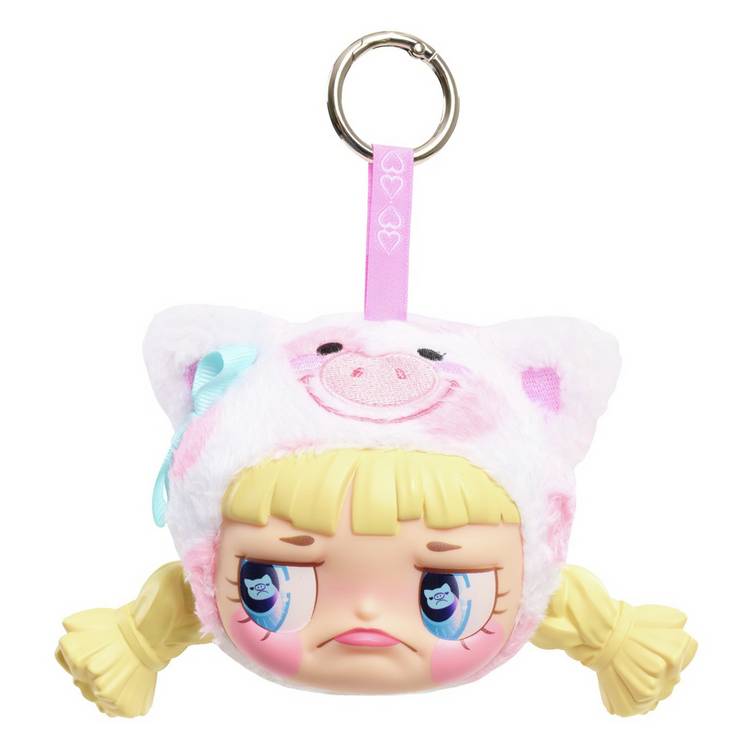 Happy Haul Sour Pout vinyl plush clip-on animal hat, UK version