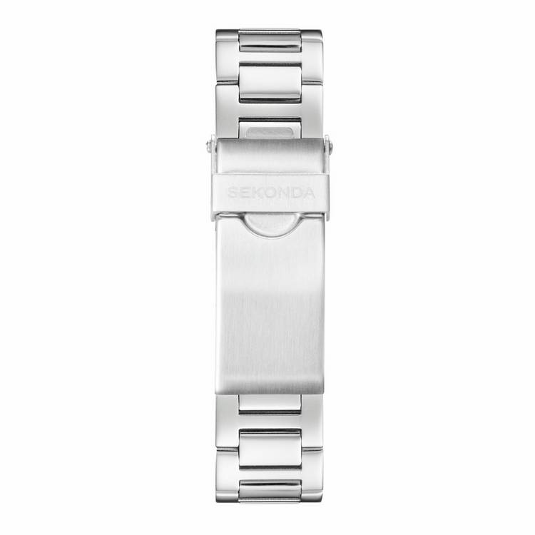 Sekonda Octaire watch brown dial stainless steel bracelet - British product