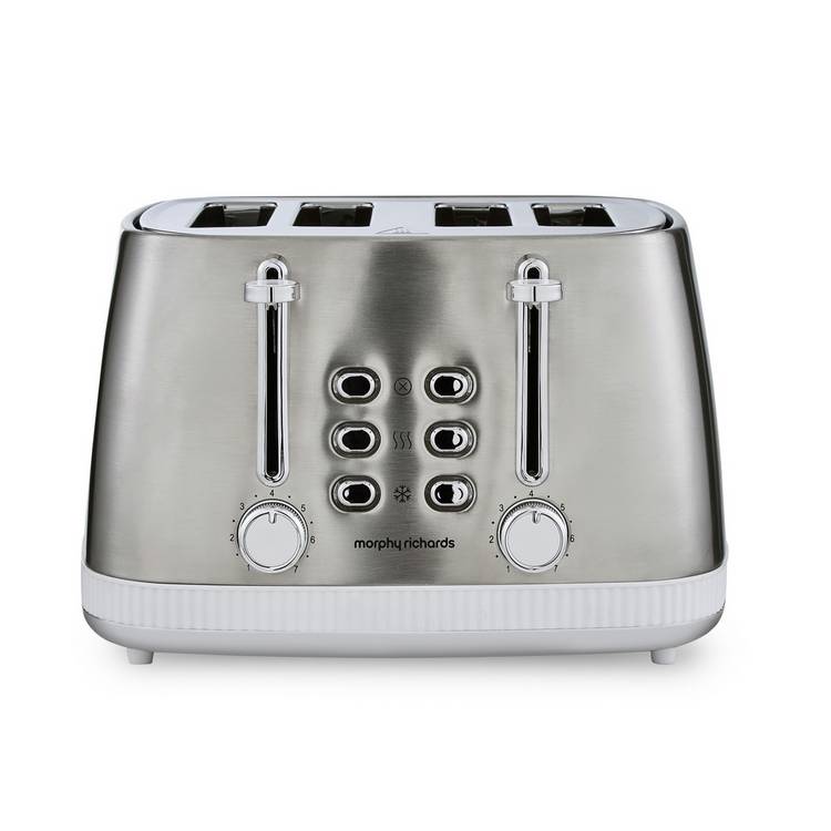 Morphy Richards Mexborough 4 slice toaster white, imported from the UK