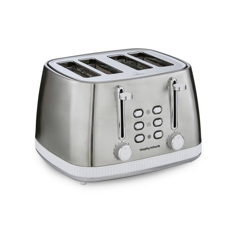 Morphy Richards Mexborough 4 slice toaster white, imported from the UK