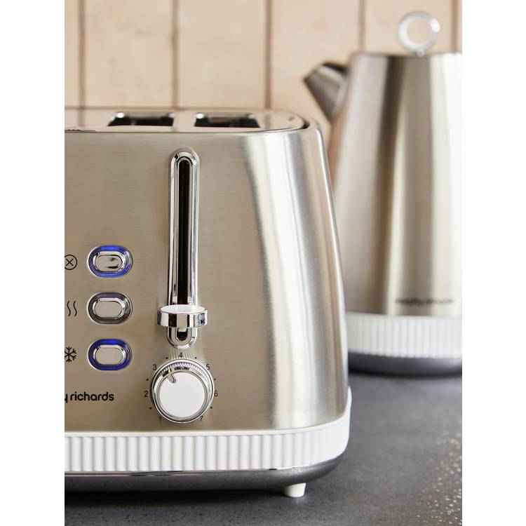 Morphy Richards Mexborough 4 slice toaster white, imported from the UK