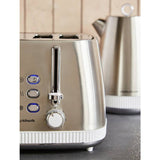 Morphy Richards Mexborough 4 slice toaster white, imported from the UK