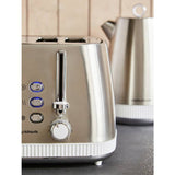Morphy Richards Mexborough 4 slice toaster white, imported from the UK